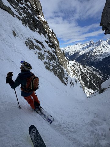 First run in chamonix 