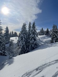 Ski de randonn&eacute;e Margeriaz 1400