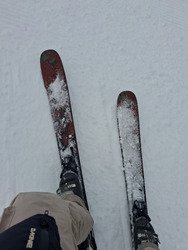 Bonne neige tranquille avant les vacanciers 