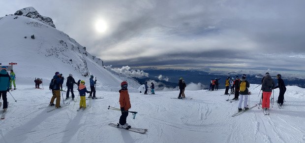 Freeride poudreux; Comment fatiguer son gosse en moins de deux 😅