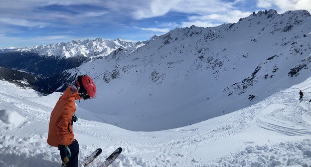 Freeride poudreux; Comment fatiguer son gosse en moins de deux 😅
