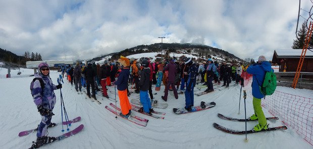 Beaucoup de monde mais bonne glisse
