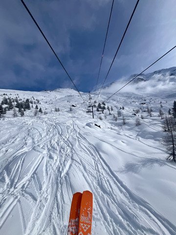 Une journ&eacute;e de ski parfaite.