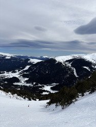Vent et neige dure en Cerdagne