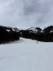 Vent et neige dure en Cerdagne