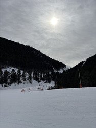 Vent et neige dure en Cerdagne