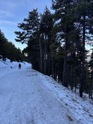 Vent et neige dure en Cerdagne
