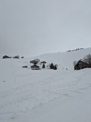 Le plein de neige &agrave; sommand 