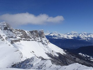 Il y a de la neige dans le Vercors