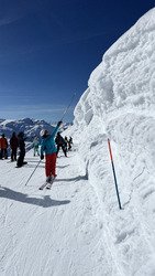 Les maisons enneig&eacute;es au printemps