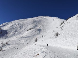 Bien blanc. Des pistes parfaites.