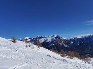 Bien blanc. Des pistes parfaites.