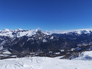Bien blanc. Des pistes parfaites.