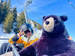 Ride de printemps...avec un ours 