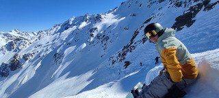 Une bonne journ&eacute;e ride au soleil entre skipasseurs 🤙