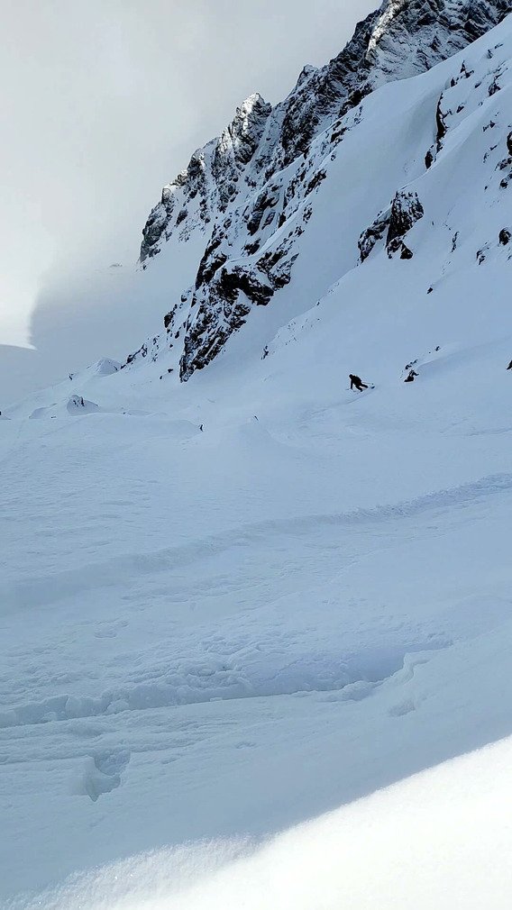 Belle session de pente raide !