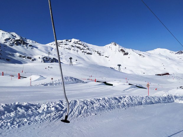 conditions parfaites en snowpark