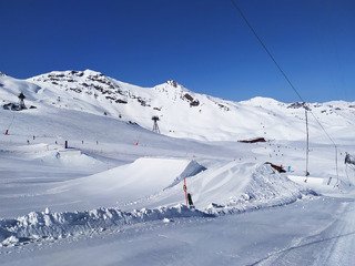conditions parfaites en snowpark