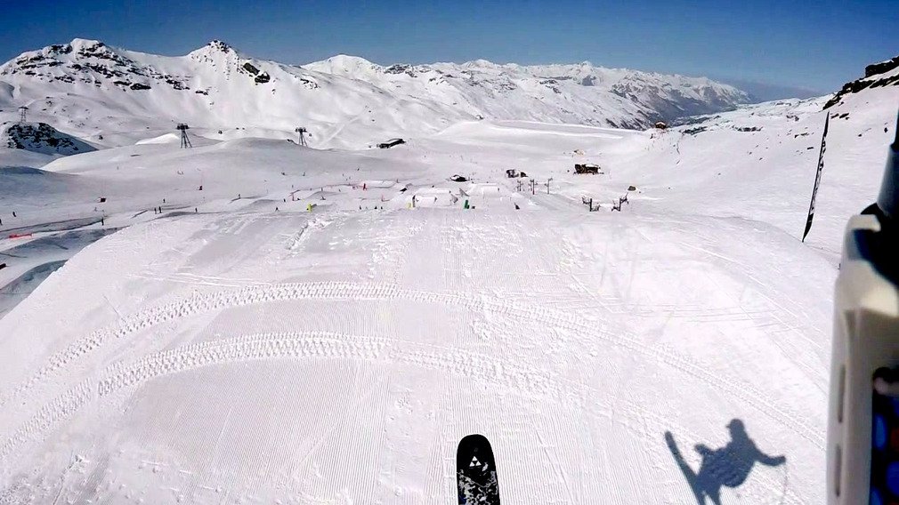 conditions parfaites en snowpark