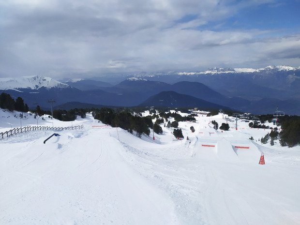 visite snowpark Chamrousse, il claque