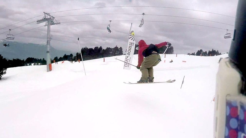 visite snowpark Chamrousse, il claque