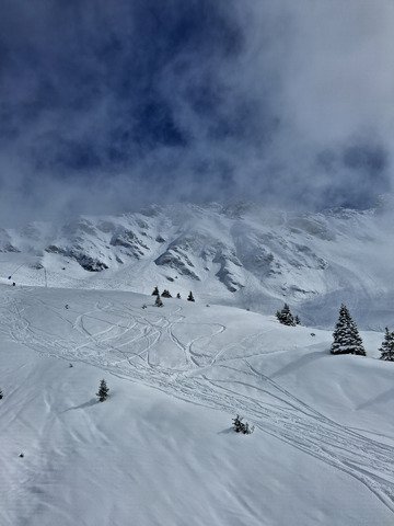 Le temps de 2 traces cartonn&eacute;es et d'une mont&eacute;e de brouillard, &agrave; la pause d&eacute;j'