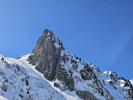 Chercher de la froide au Col de Pendet