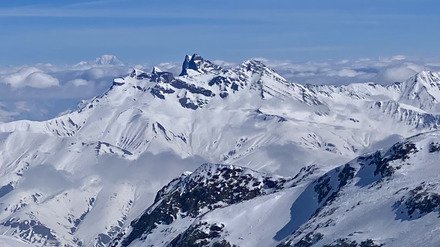 Du bon ski avant le mauvais temps. 