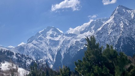 Du bon ski avant le mauvais temps. 