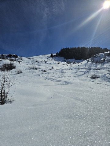 Obersaxen - poudre froide