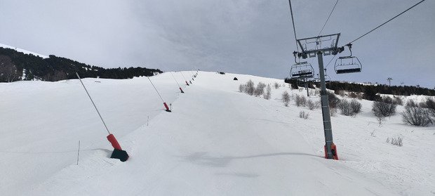 Ambiance printani&egrave;re (jusque vers 15h) mais neige hivernale