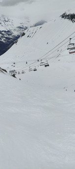 Ambiance printani&egrave;re (jusque vers 15h) mais neige hivernale