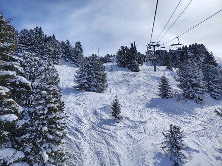 Neige fra&icirc;che de fin de saison et grand plaisir dans le Grand Massif 