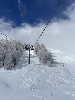 Neige incroyable pour une fin Mars