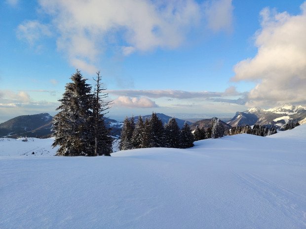 Rando au soleil couchant 