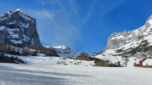 Neige saupoudr&eacute;e de sable et pollen, un r&eacute;gal 😂
