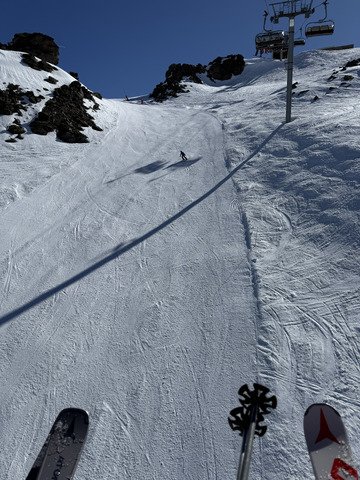 Les Menuires sous le grand ciel bleu