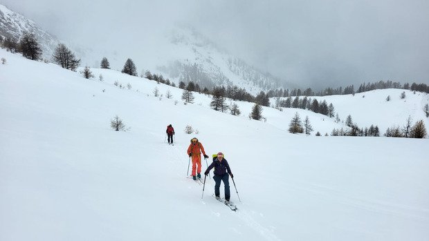 Wk dans le Queyras sous tout les temps et toutes les neiges 