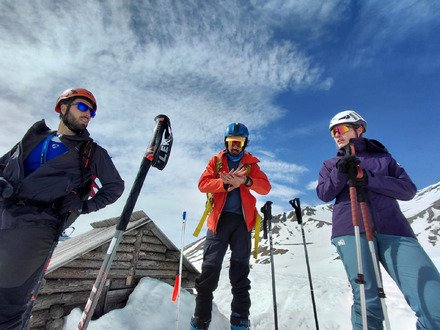 Wk dans le Queyras sous tout les temps et toutes les neiges 