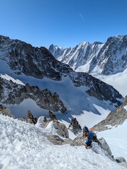 Aiguille du Chardonnet : couloir SE 