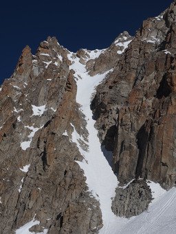 Aiguille du Chardonnet : couloir SE 
