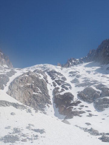 Aiguille du Chardonnet : couloir SE 