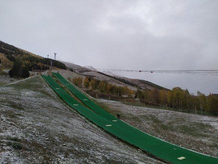 0 degr&eacute;, skis aux pieds, slip mouill&eacute; 
