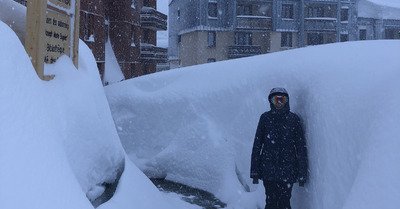 Tignes lundi 8 janvier 2018