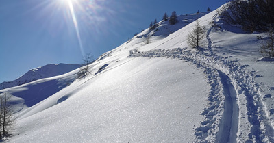 Valloire - ski de rando au Crey Rond