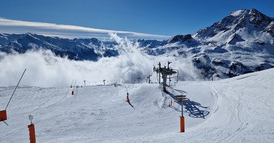 Du bon ski malgr&eacute; le faible enneigement 