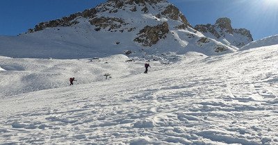 Ski de rando a Tignes sous le soleil