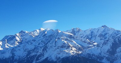 Une soucoupe volante sur le Mont-Blanc !
