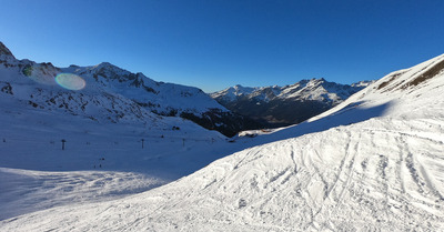 Ski de printemps en plein hiver