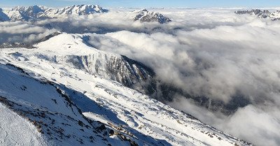 glace, touristes et (quelques) flocons &agrave; l'Alpe d'Huez